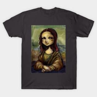 La Joconde : Mona Lisa, Cartoony. T-Shirt